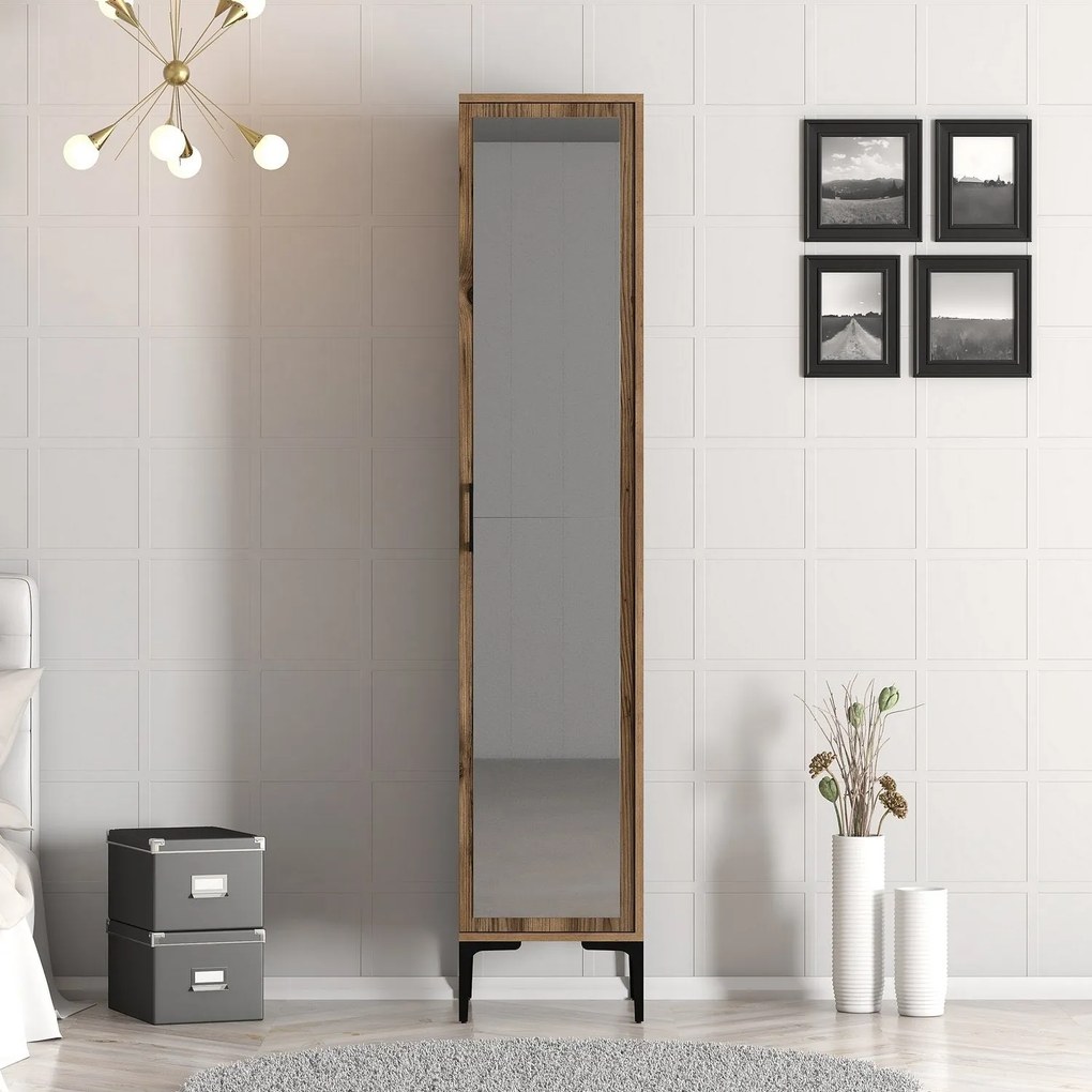 Roupeiro Kumsal R – Cor Nogueira – 40 cm x 47,5 cm x 201,4 cm