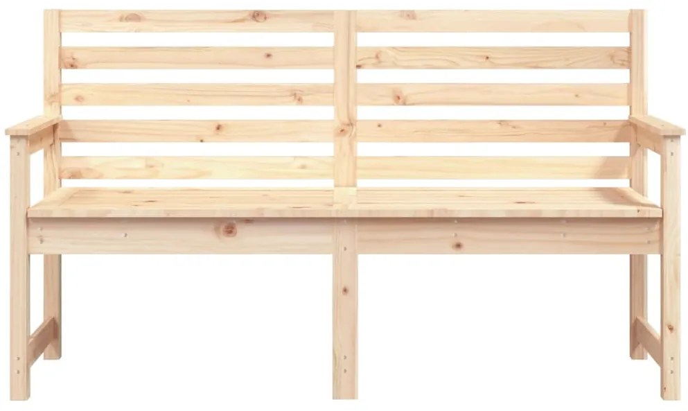 Banco de jardim 159,5x48x91,5 cm madeira de pinho maciça