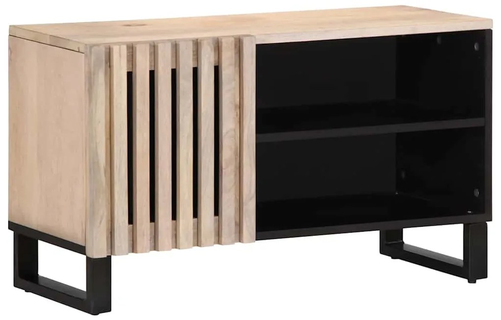 vidaXL Móvel de TV 80x34x46 cm madeira de mangueira maciça