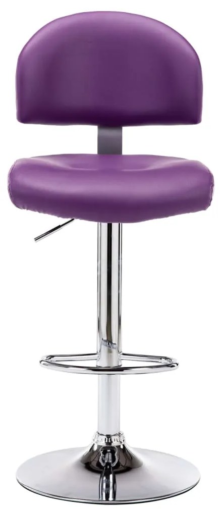 Bancos de bar 2 pcs couro artificial roxo