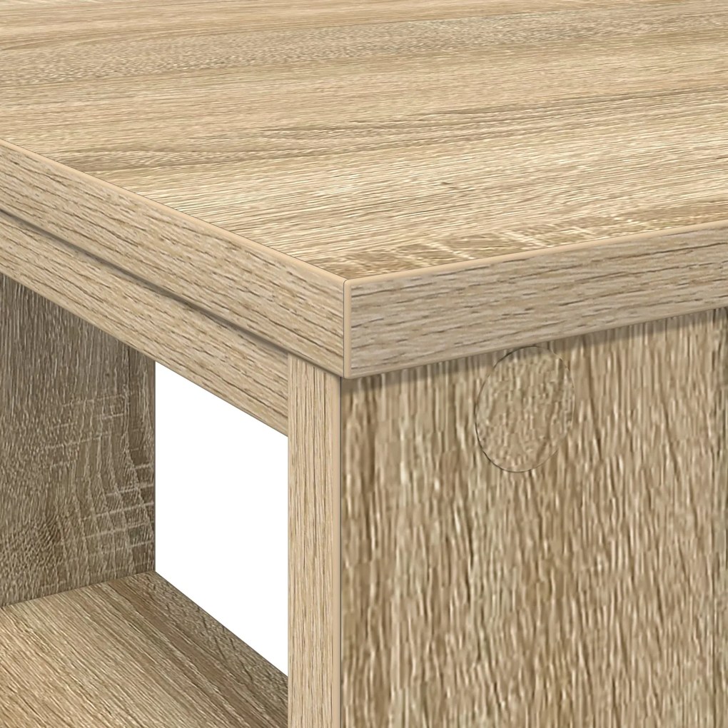 Mesa de Canto Carvalho Sonoma MDF Médio