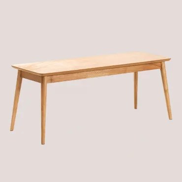 Banco 110 Cm Em Madeira E Mdf Betta Madeira Natural - Sklum