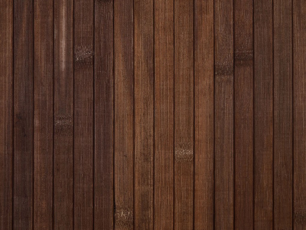 Cesto em madeira de bambu escura 60 cm KANDY Beliani