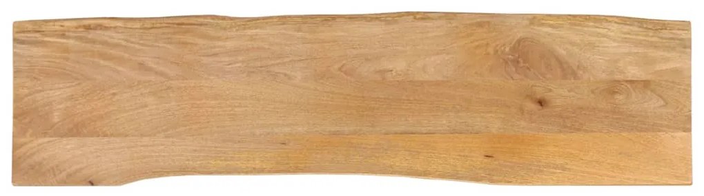 vidaXL Tampo de mesa c/ borda viva 180x40x2,5 cm mangueira maciça