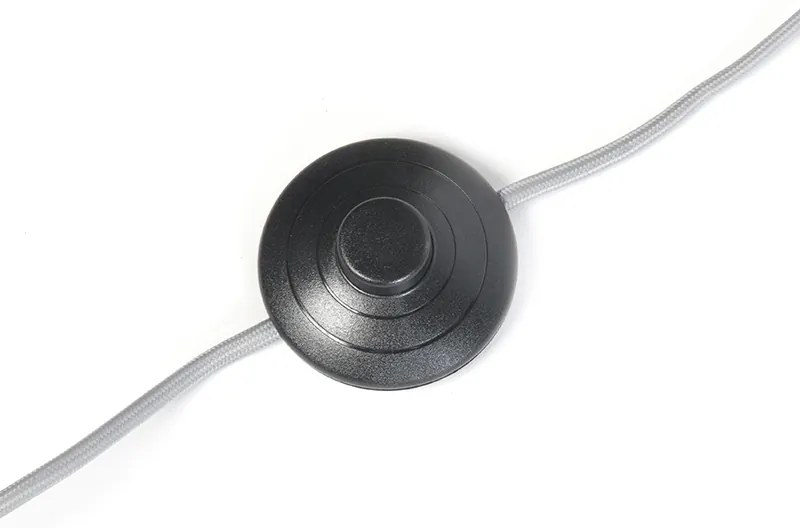 Candeeiro de arco moderno com aba cinzento - Bend Moderno