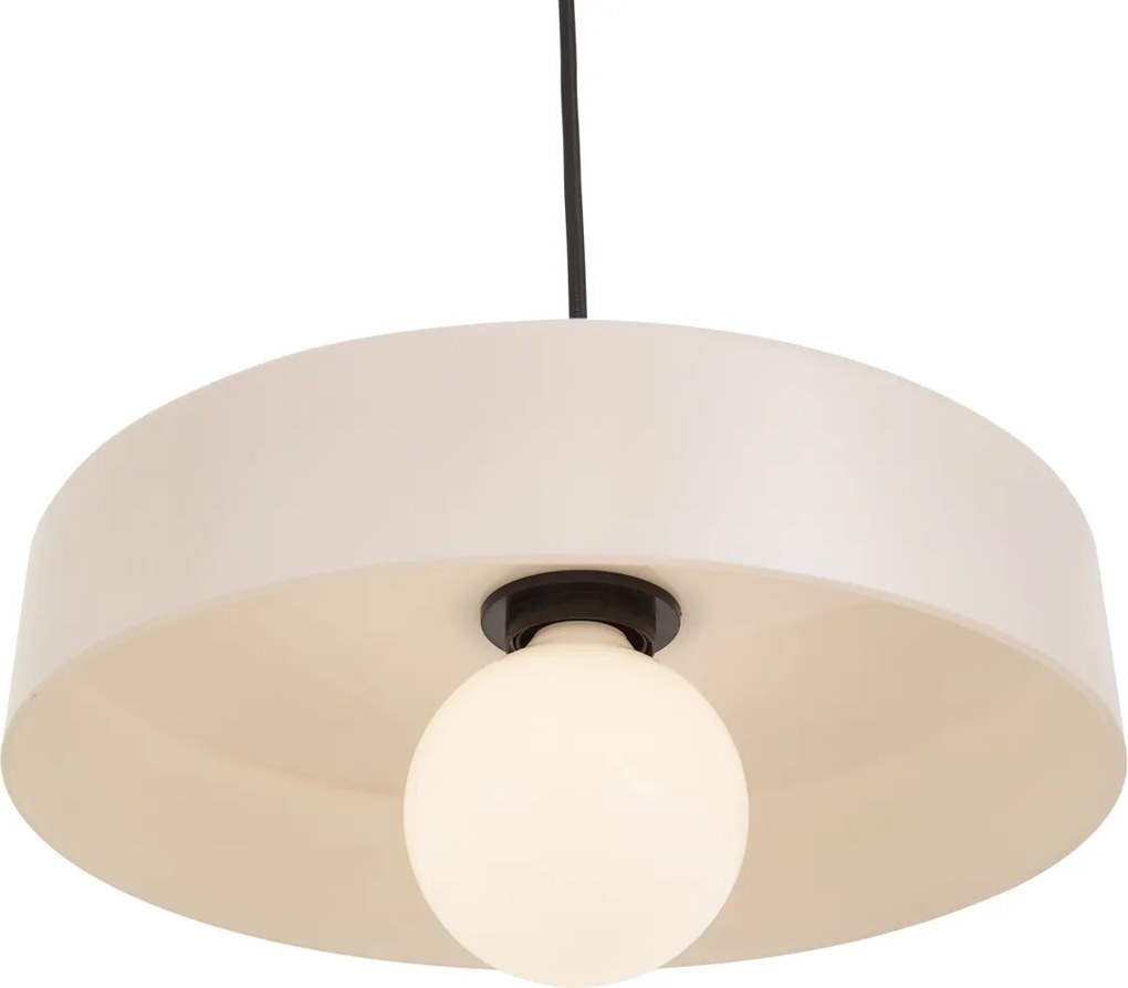 Candeeiro Pendente Retro Latão com Branco para Sistema de Calha Monofásico - Iconic Jina