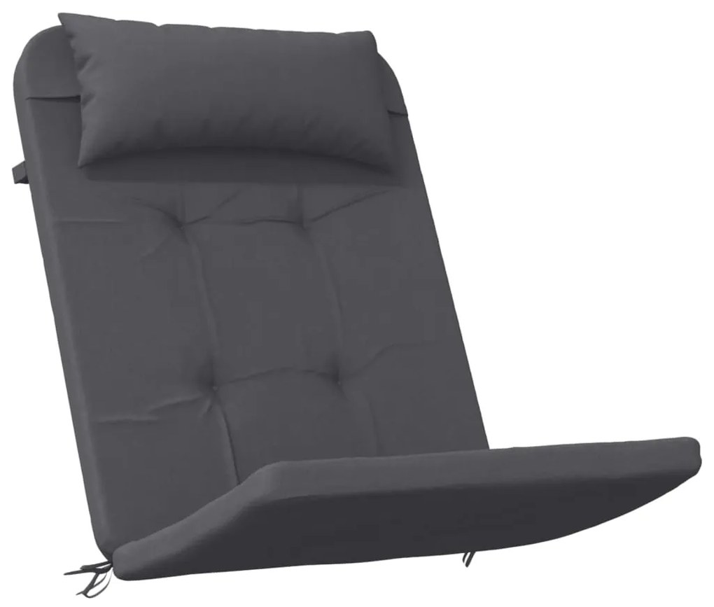 Almofadões p/ cadeira adirondack 2 pcs tecido oxford antracite