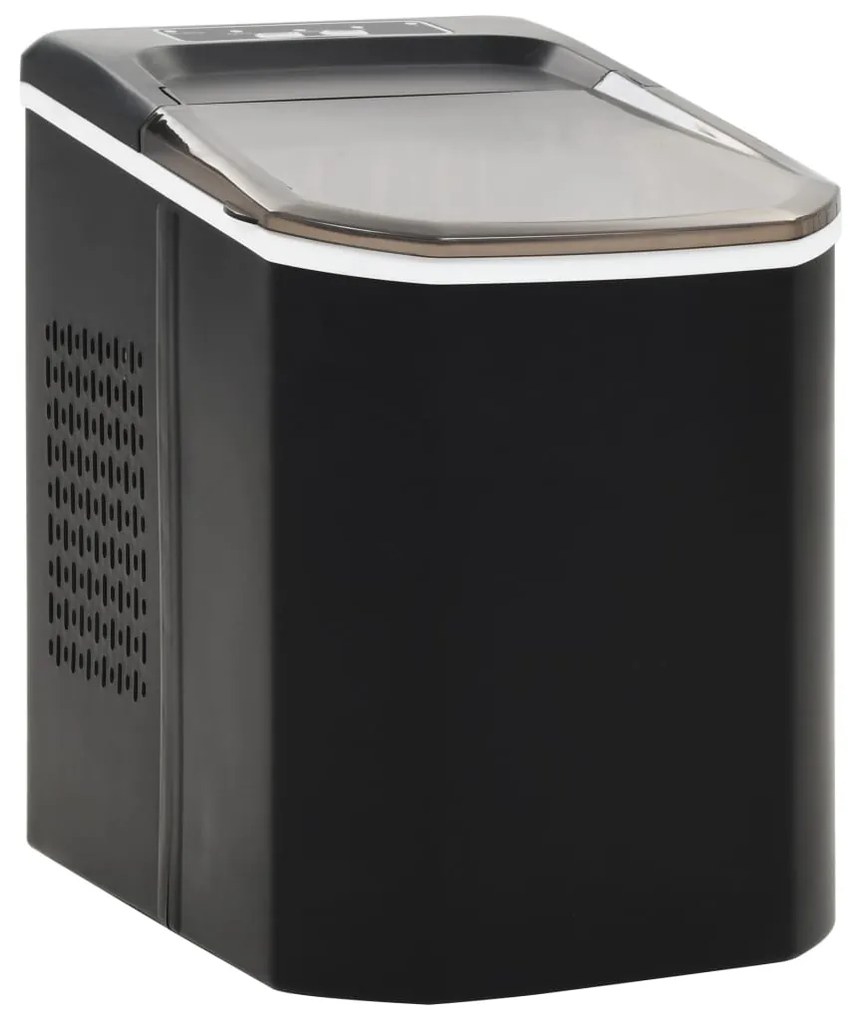 50756 vidaXL Máquina de fazer cubos de gelo 1,4 L 15 kg/24 h preto