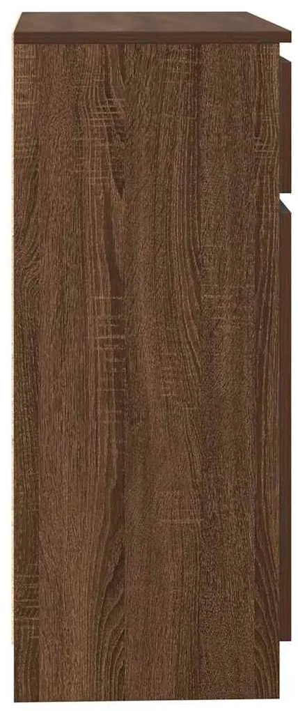 Aparador c/ gaveta 71x35x84cm deriv. madeira carvalho castanho