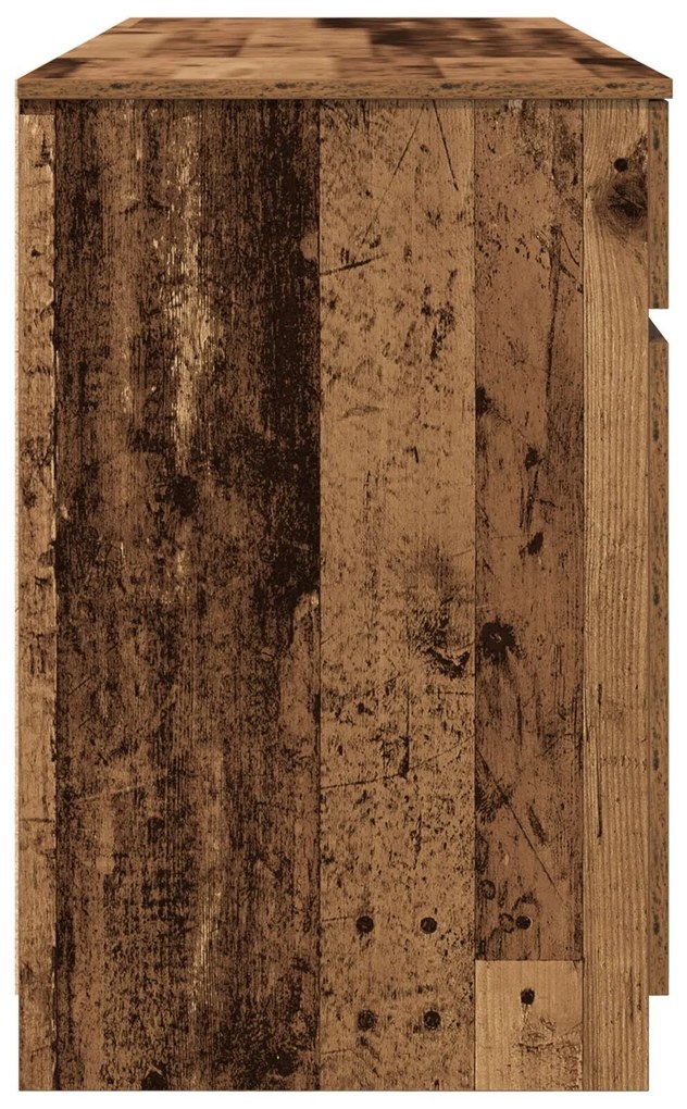 mesa vidaXL madeira antiga 140x49x76 cm madeira engenheirada