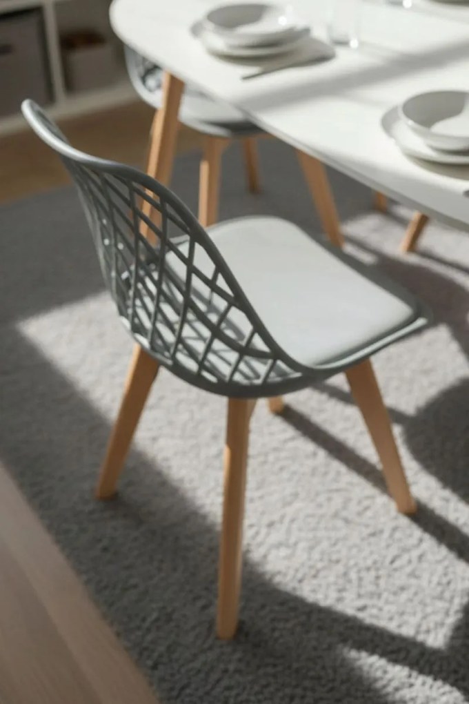 Pack 4 Cadeiras Mima - Cinza claro