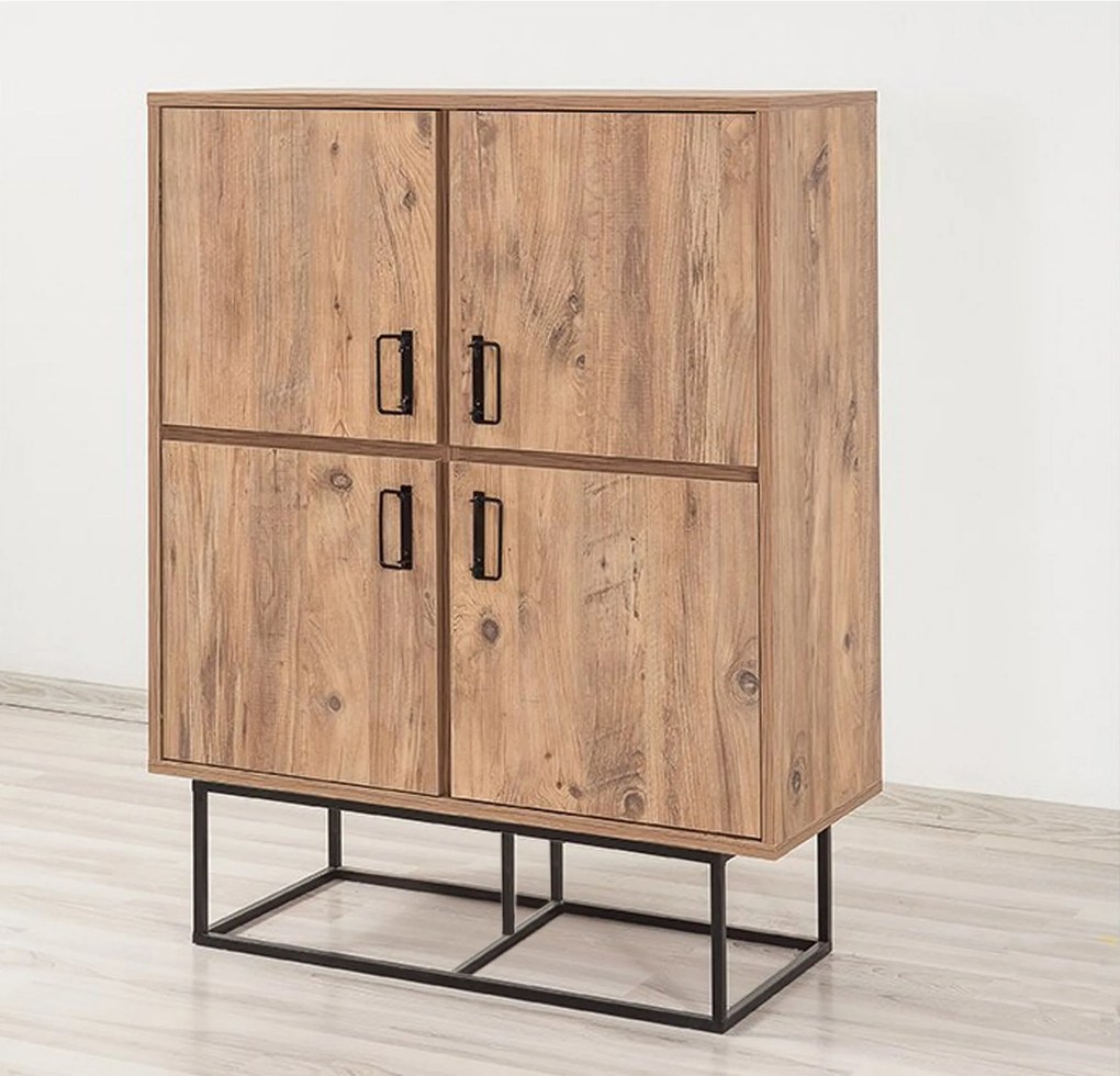 Armário Multiusos Quantum – Pinho Atlântico – 93x115x36 cm