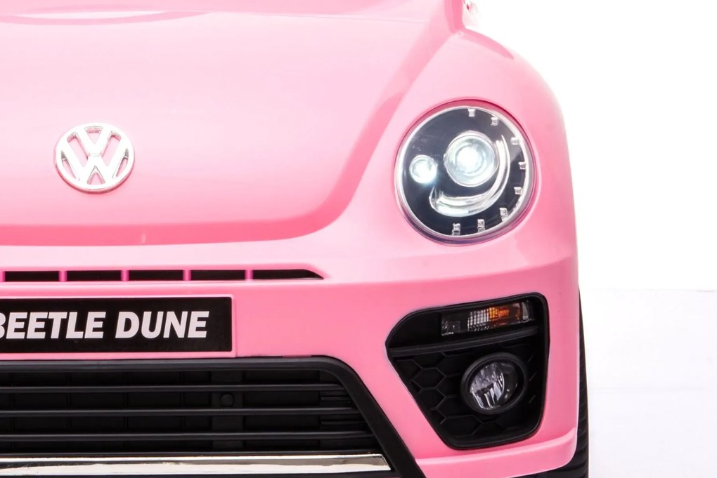 Volkswagen Beetle Carro eletrico Infantil 12V Rosa