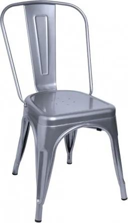 Cadeira Leeds Cor: Cinzento Metalizado