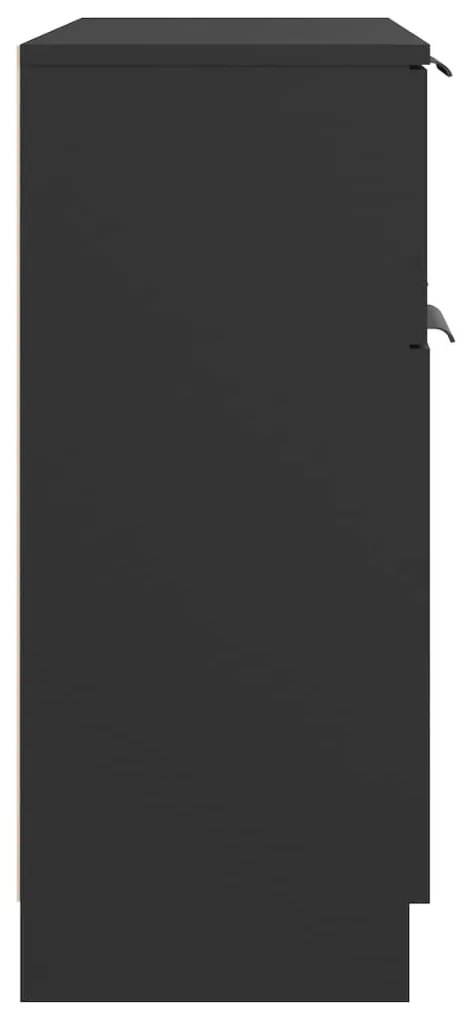 Aparador 60x30x70 cm derivados de madeira preto