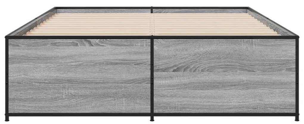 Estrutura de cama 135x190 cm derivados de madeira/metal