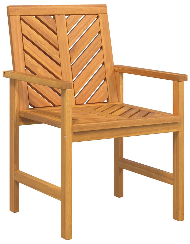 Conjunto de Lounge para Jardim de 3 Peças Madeira Sólida de Acácia