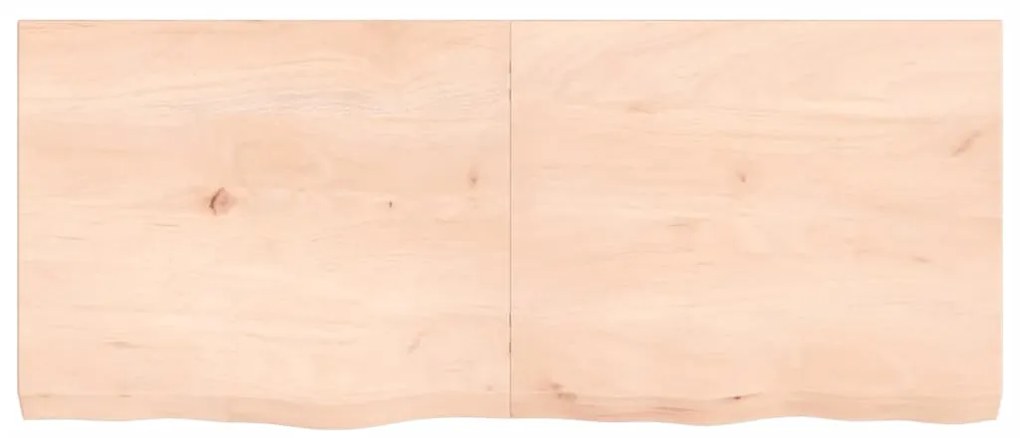 Tampo de mesa 120x50x(2-6) cm carvalho maciço não tratado