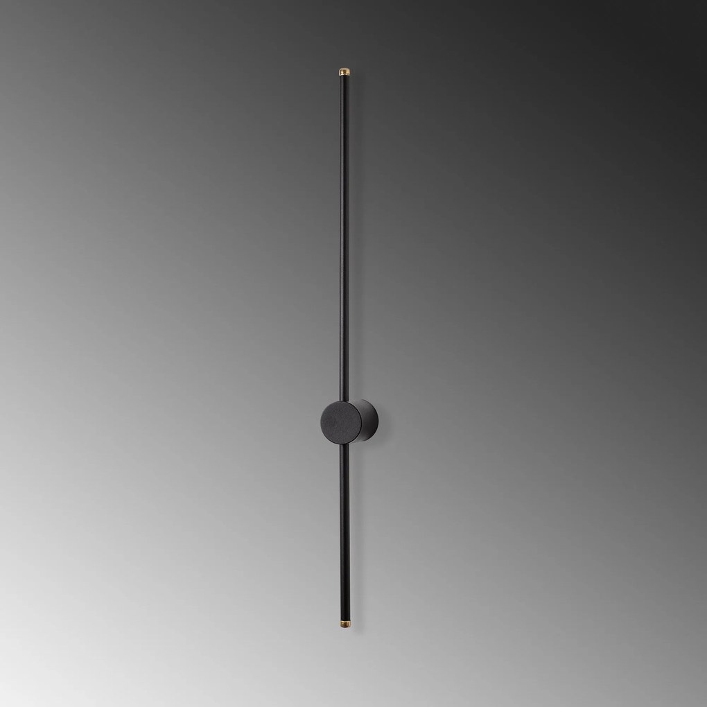 Candeeiro de Parede Sword - Preto - 91x10x7 cm