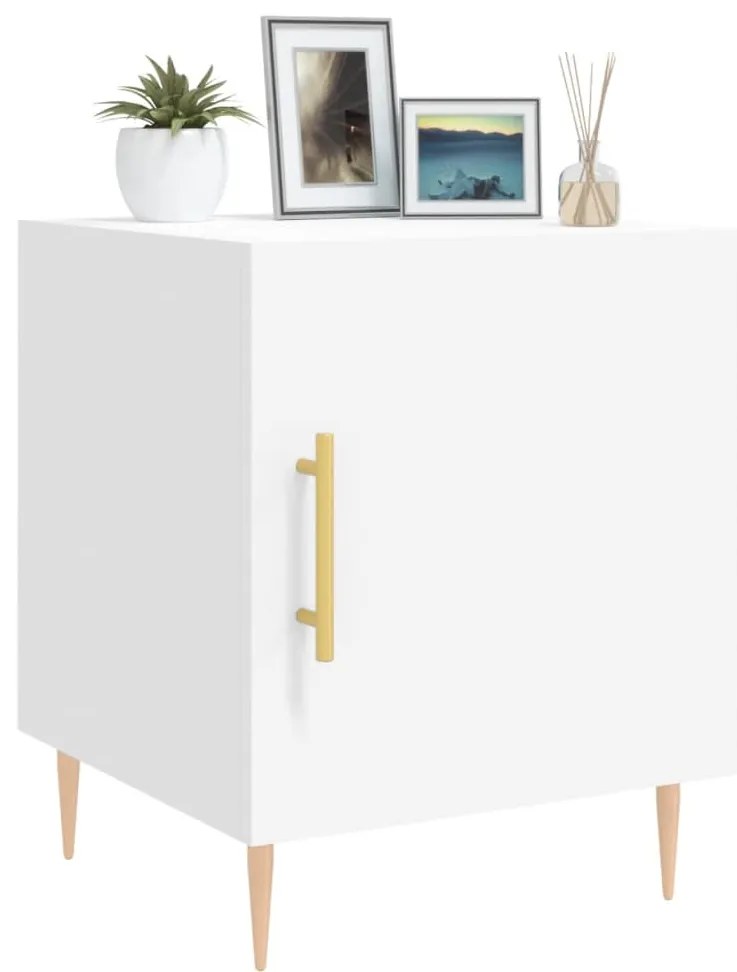 Mesa cabeceira 40x40x50 cm derivados de madeira branco