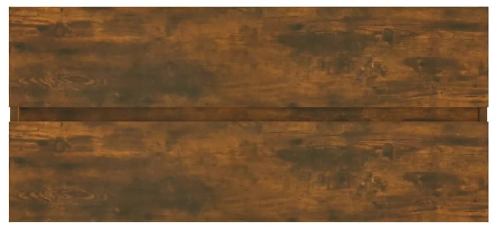 Móvel p/ lavatório 100x38,5x45cm deriv. madeira carvalho fumado
