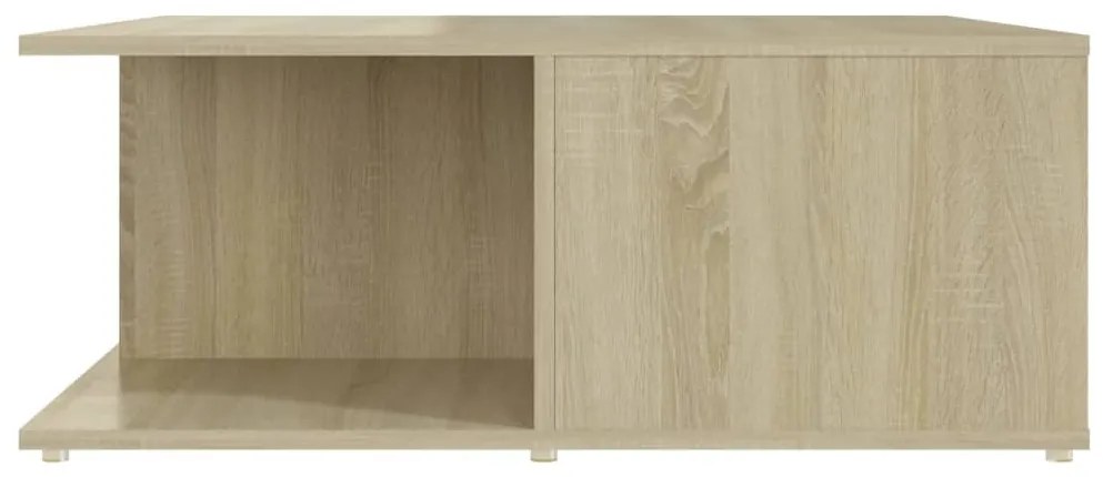 Mesa de centro derivados de madeira branco e carvalho sonoma