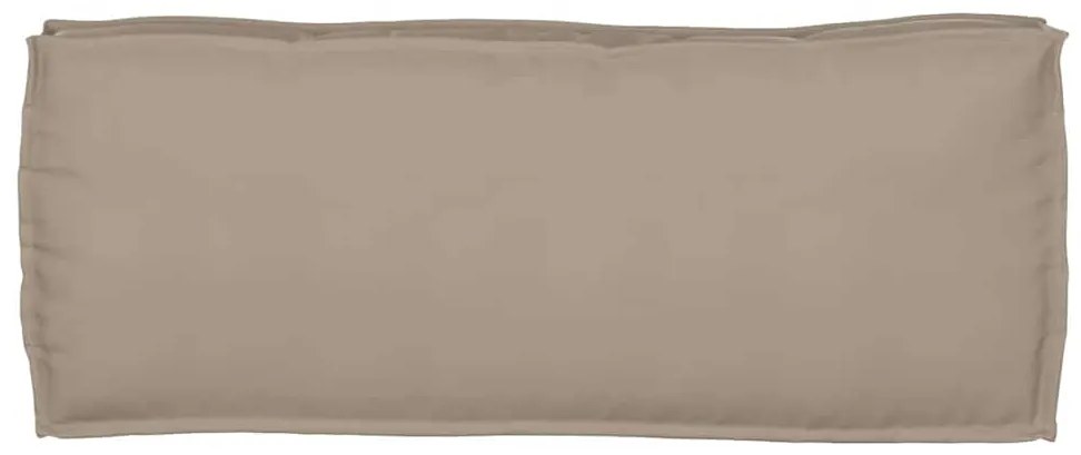 Almofadas de Palete para Banco 2 pcs Taupe 100x40x8 cm Tecido Oxford