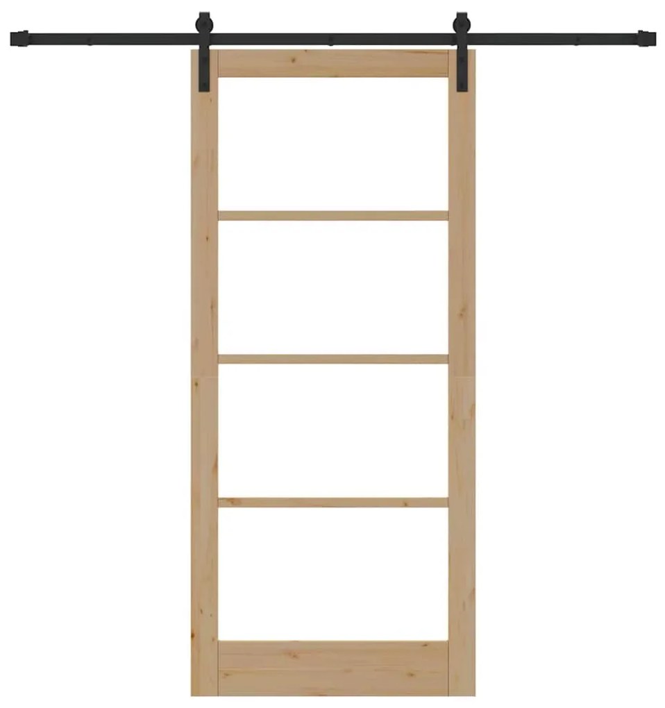 Porta Deslizante vidaXL com Conjunto de Ferragens 'ORKDAL'93x211 cm