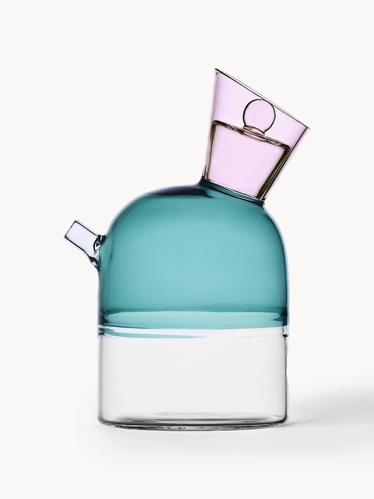 Garrafa de vinagre e óleo em borosilicato artesanal Travasi