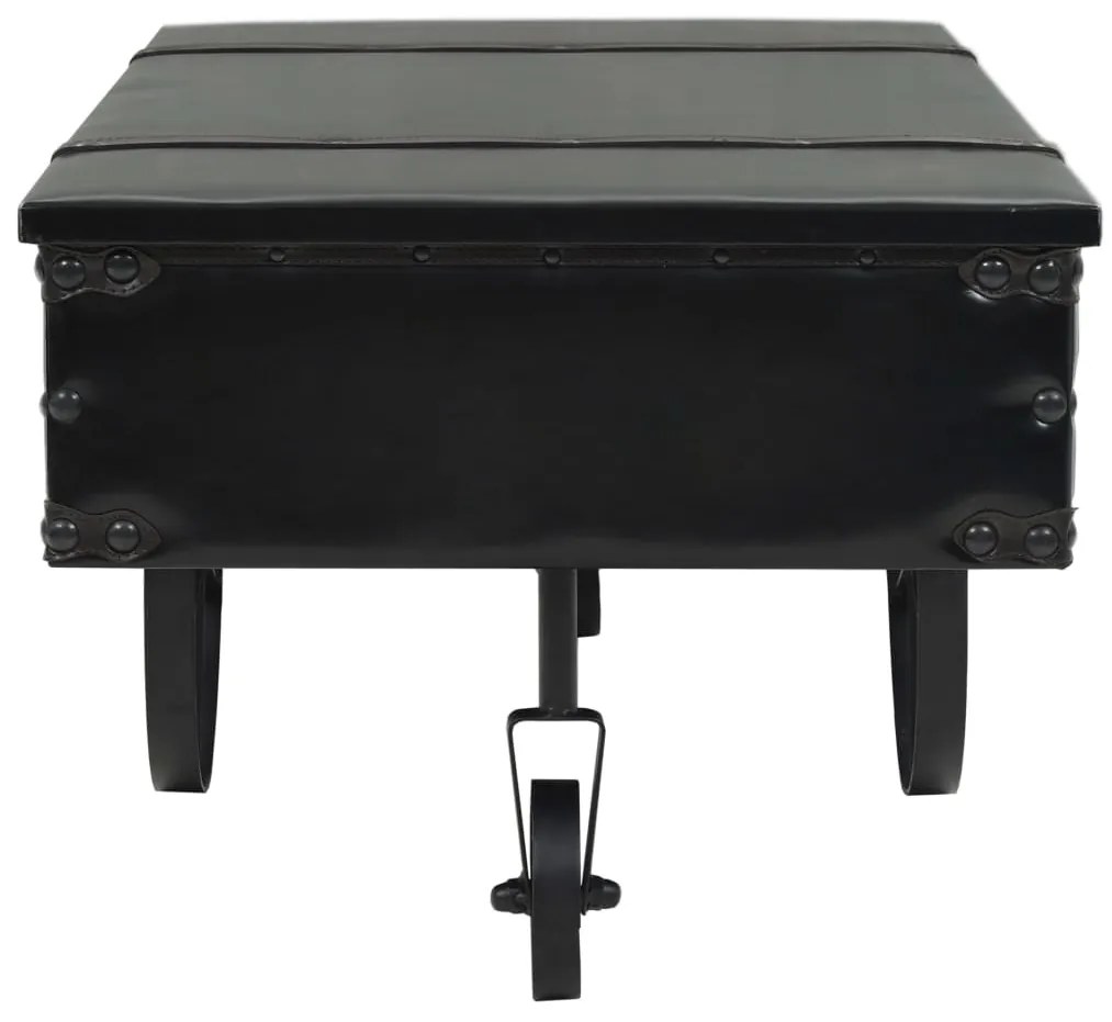 Mesa de centro em MDF e madeira de abeto 110x55x43 cm
