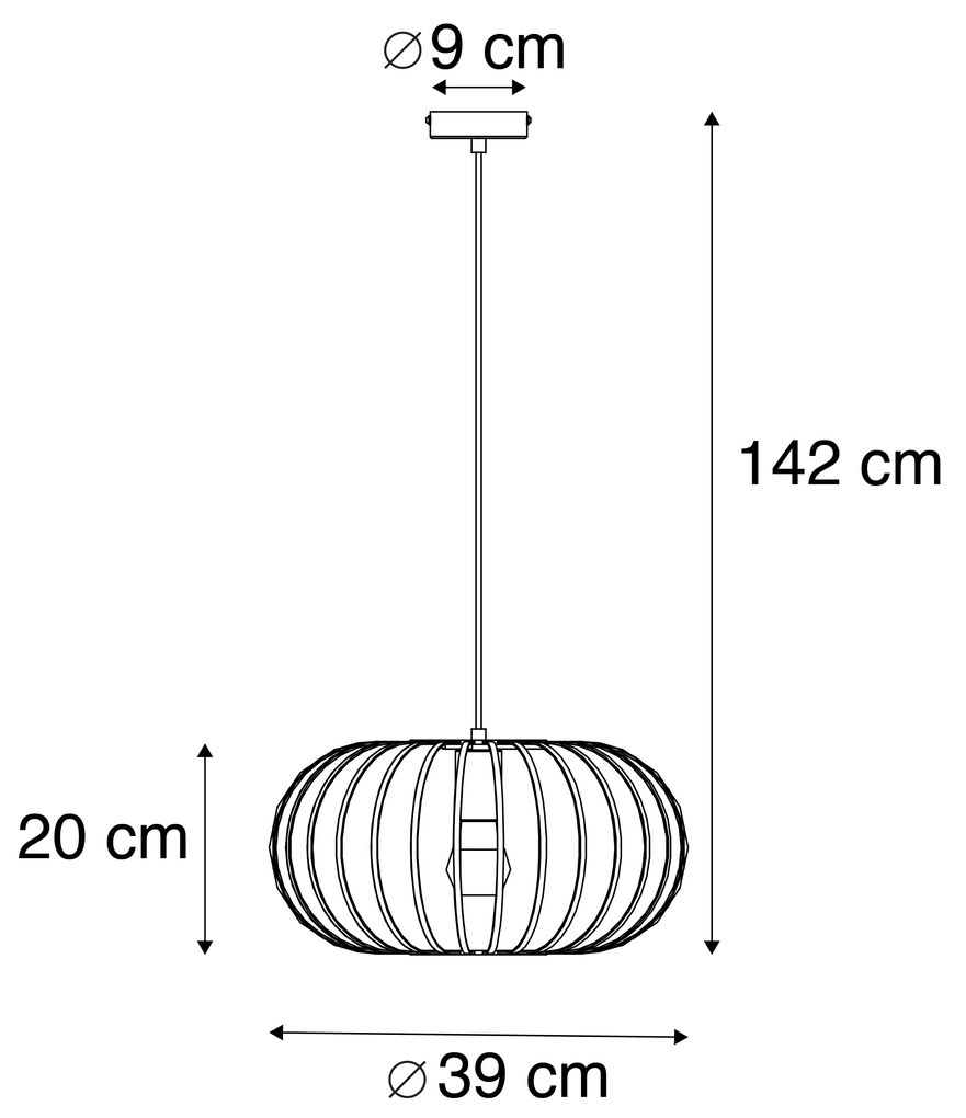 Candeeiro de suspensão design preto - Johanna Design