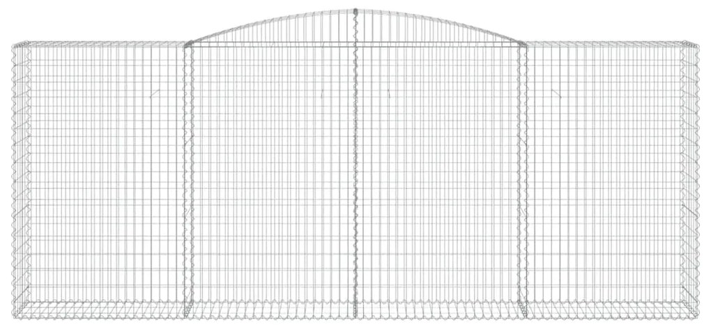 Cestos gabião arqueados 5pcs 400x50x160/180cm ferro galvanizado