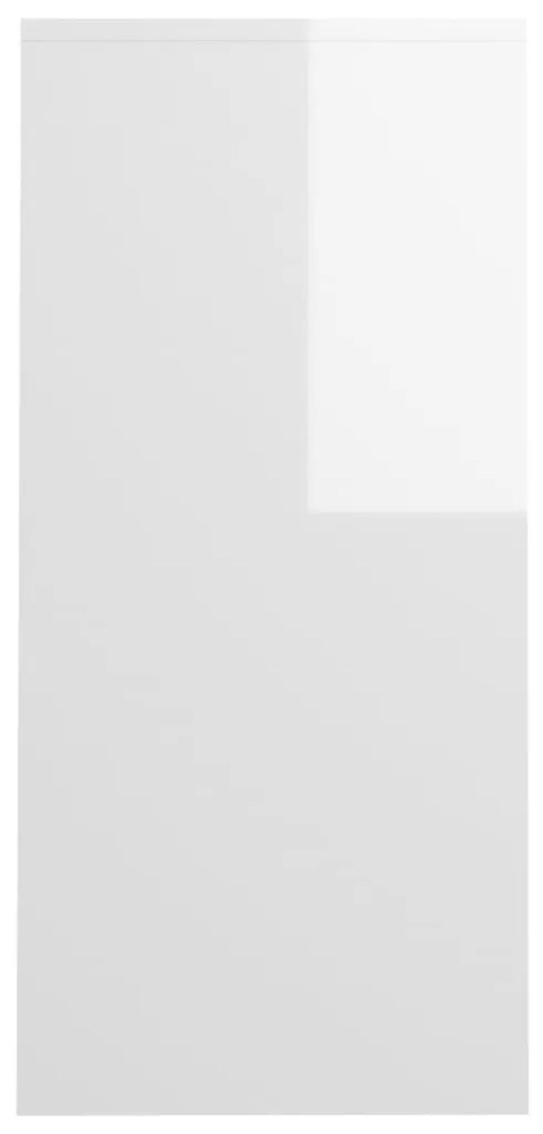 Secretária 102,5x35x75 cm derivados de madeira branco brilhante