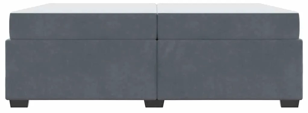 Estrutura da Cama Outros Cinzento escuro 200 x 200 cm Veludo