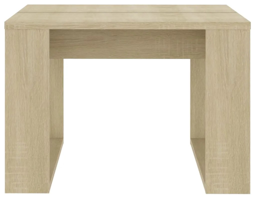 Mesa de apoio 50x50x35 cm derivados de madeira carvalho sonoma
