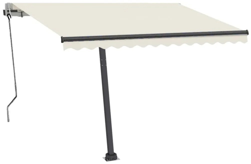 Toldo automático independente 350x250 cm cor creme