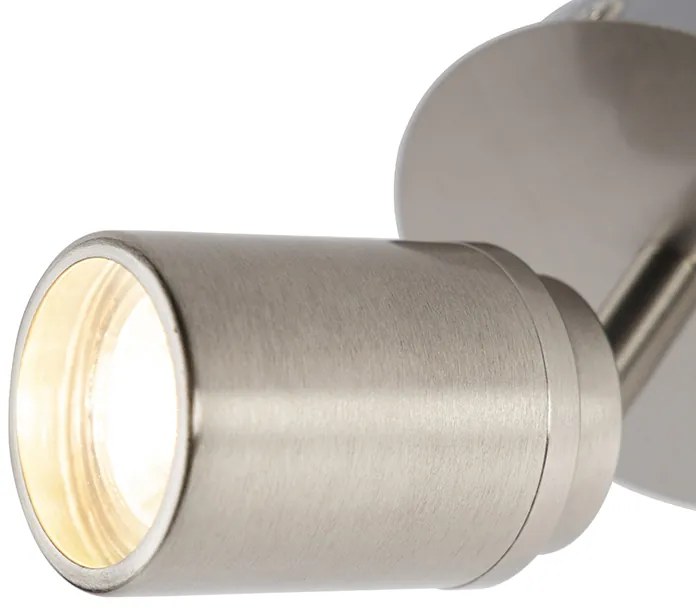 Foco moderno de banheiro aço IP44 - Ducha Moderno
