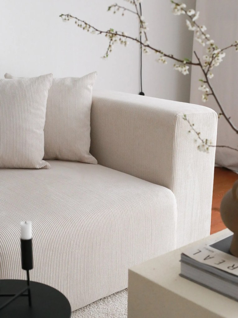 Sofá de 3 Lugares Yolo – Branco – 222x89x110 cm