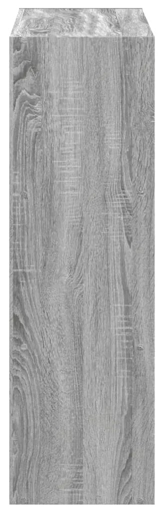 Estante 102x32x102 cm derivados de madeira cinzento sonoma