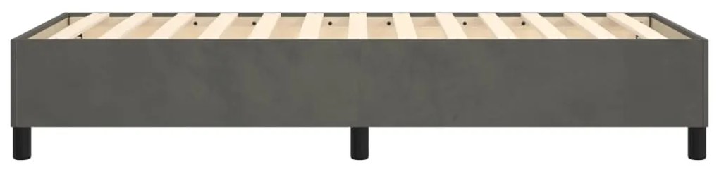 Estrutura de cama 80x200 cm veludo cinzento-escuro