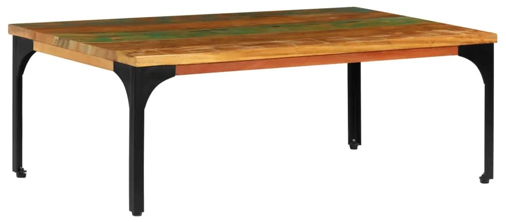 Mesa de centro 100x60x35cm madeira recuperada maciça