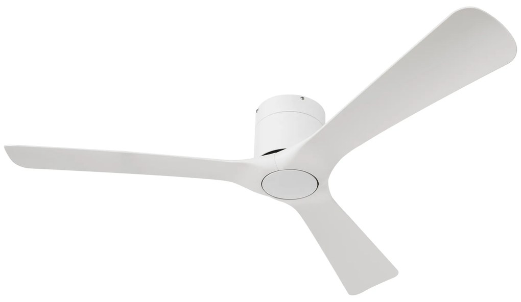 HOMCOM Ventoinha de Teto Silencioso 29W com Controlo Remoto Ø129 cm com 3 Lâminas Reversíveis 6 Velocidades e Temporizador