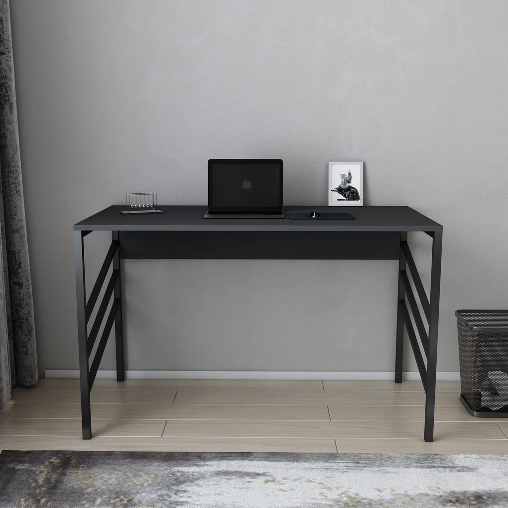 Secretária de Estudo Josephine – Preto Antracite – 120x60x74,8 cm