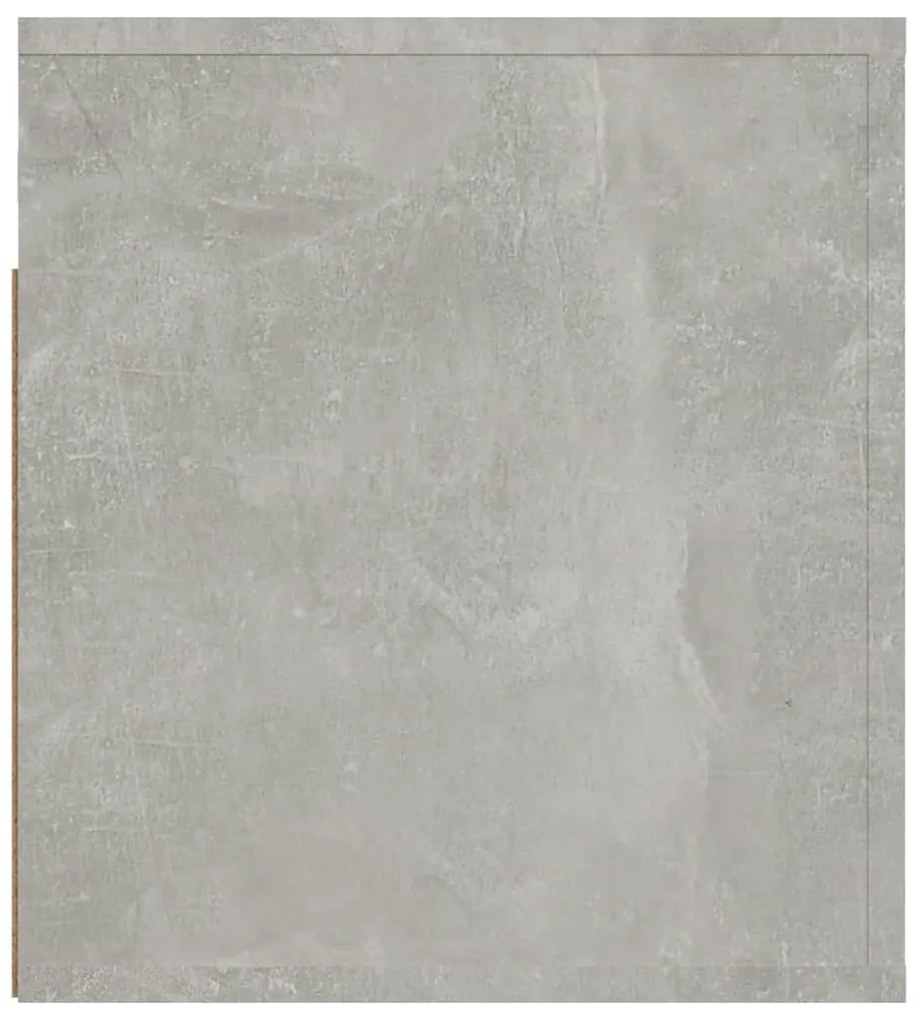 Mesa de cabeceira de parede 50x36x40 cm cinzento cimento