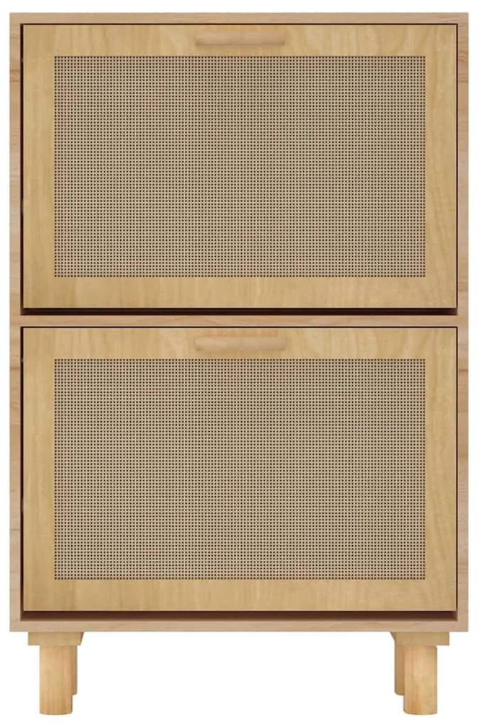 Sapateira 52x25x80cm derivados de madeira/vime natural castanho