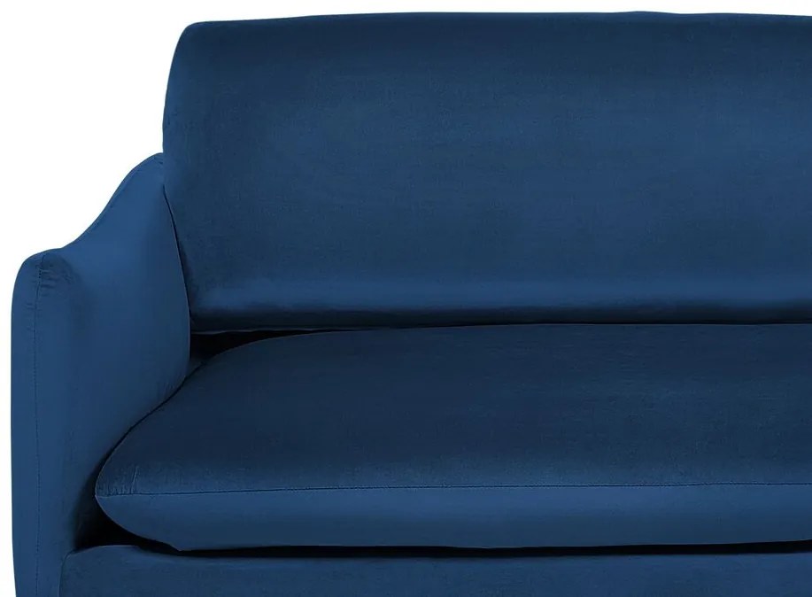 Conjunto de sofás em veludo azul escuro VINTERBRO Beliani