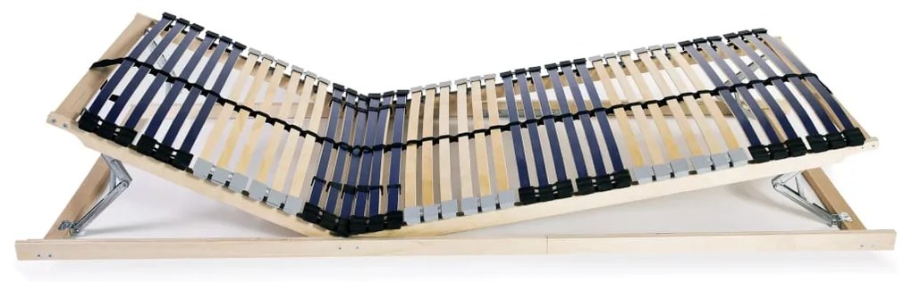 Estrados de ripas 2 pcs com 42 ripas 7 zonas 80x200 cm