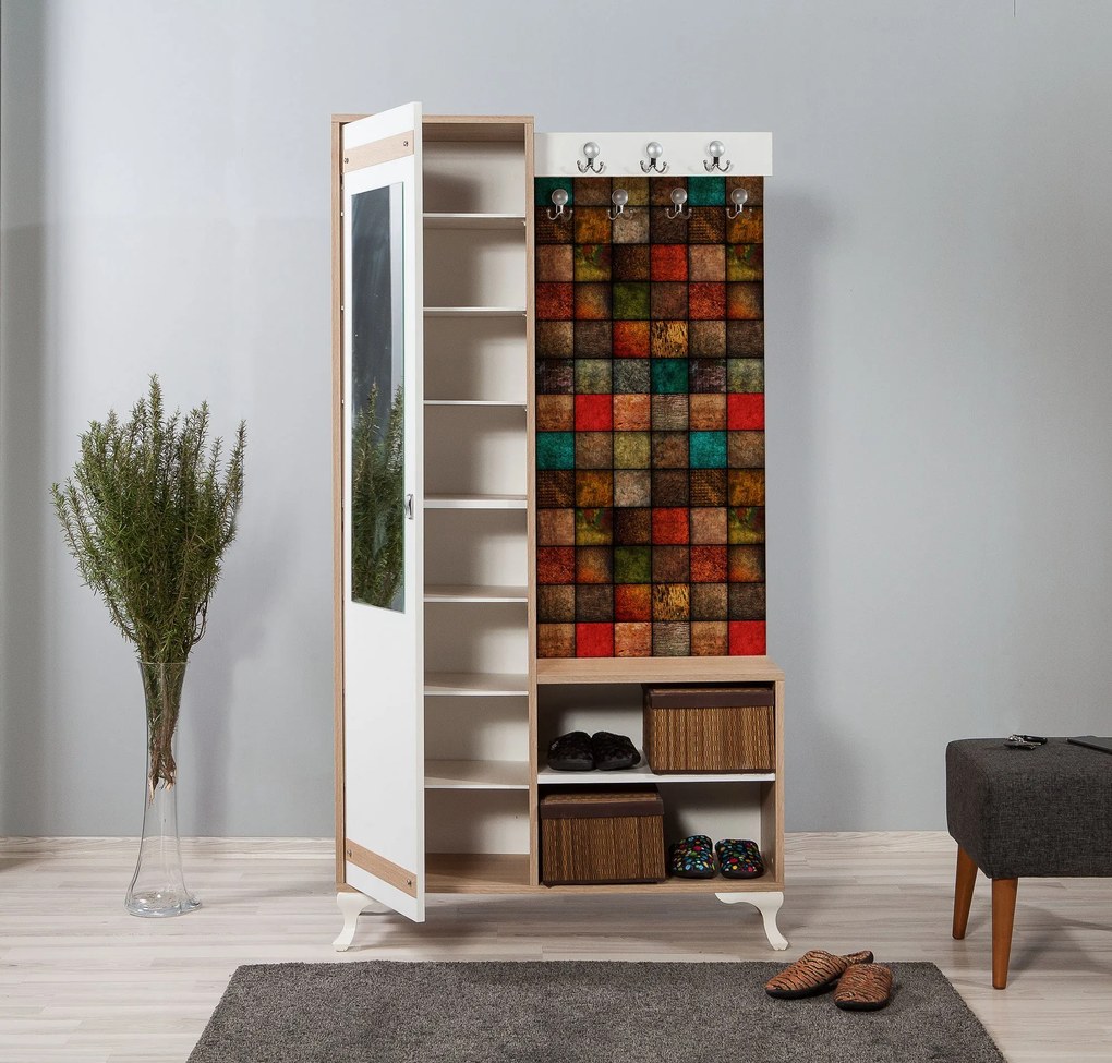 Hall Stand Inci – Carvalho Sonoma – 100x190x36 cm
