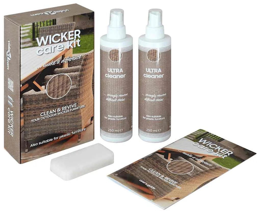 Kit limpeza p/ móveis de jardim de vime e textilene 2x250 ml
