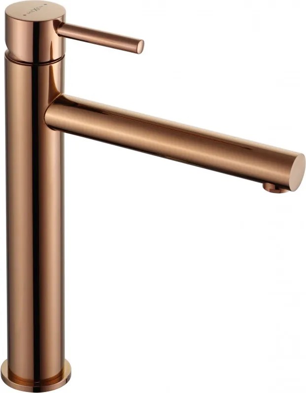 Mexen Elba torneira alta para lavatório, ouro rosa - 74110-60